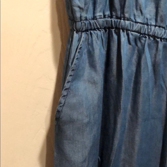 Denim wide leg Jumpsuit - Picture 3 of 5